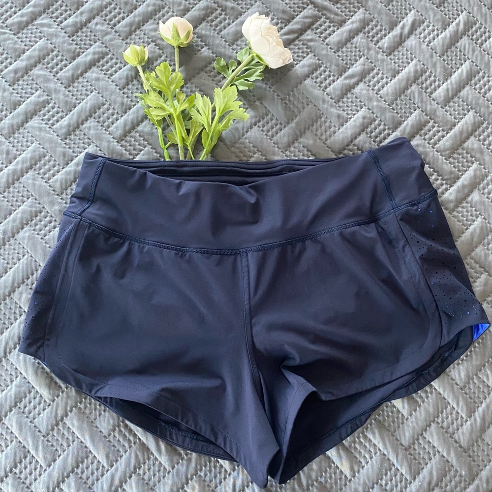 Navy Lululemon shorts